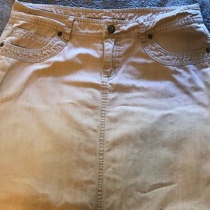Maurices Long Khaki Skirt 9/10